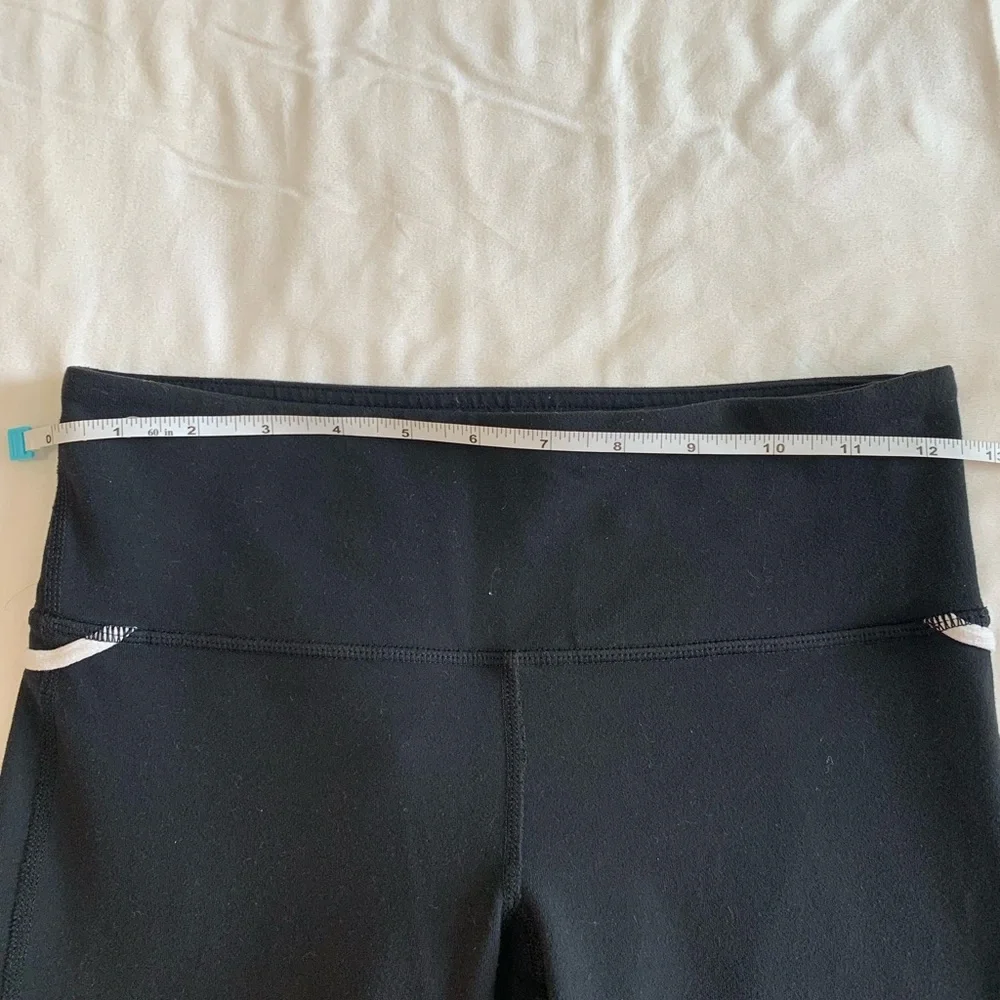 lululemon Black Leggings with White Trim - Picture 9 of 16